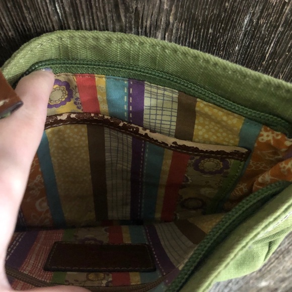 Fossil Vintage Green Crossbody Purse - Picture 7 of 9